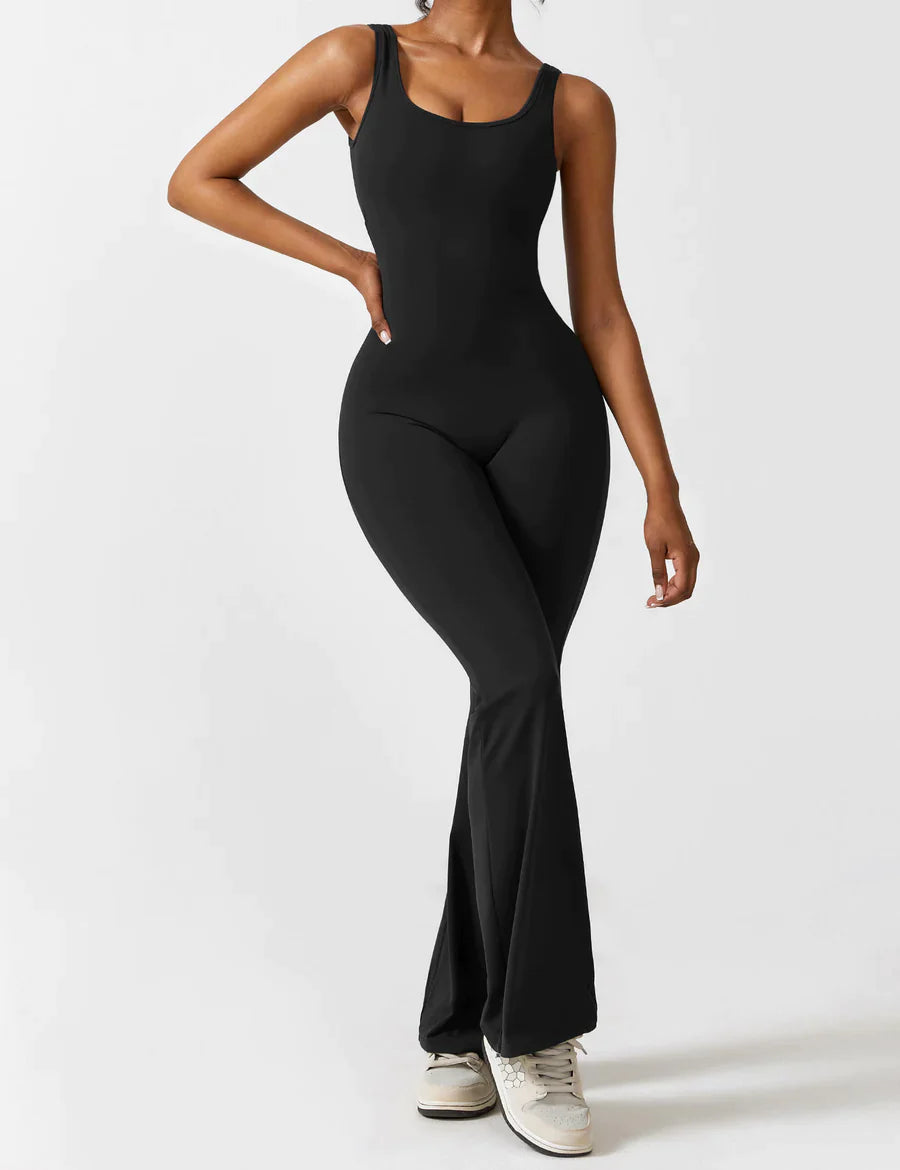 Viral V-Back Flare Jumpsuit